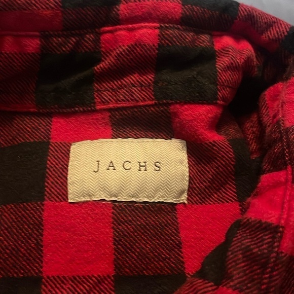 Buffalo Plaid  Button Up men’s XLT Heavy Flannel Shirt BLACK & Red long sleeve . - Picture 4 of 9